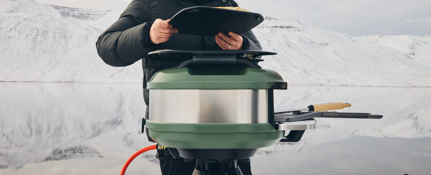 Gozney Tread grillen im schnee