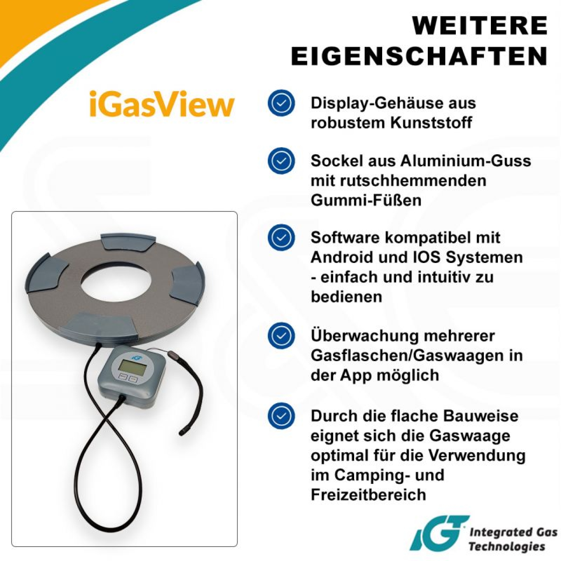 Preview: Gasfalschenwaage IGT iGasView
