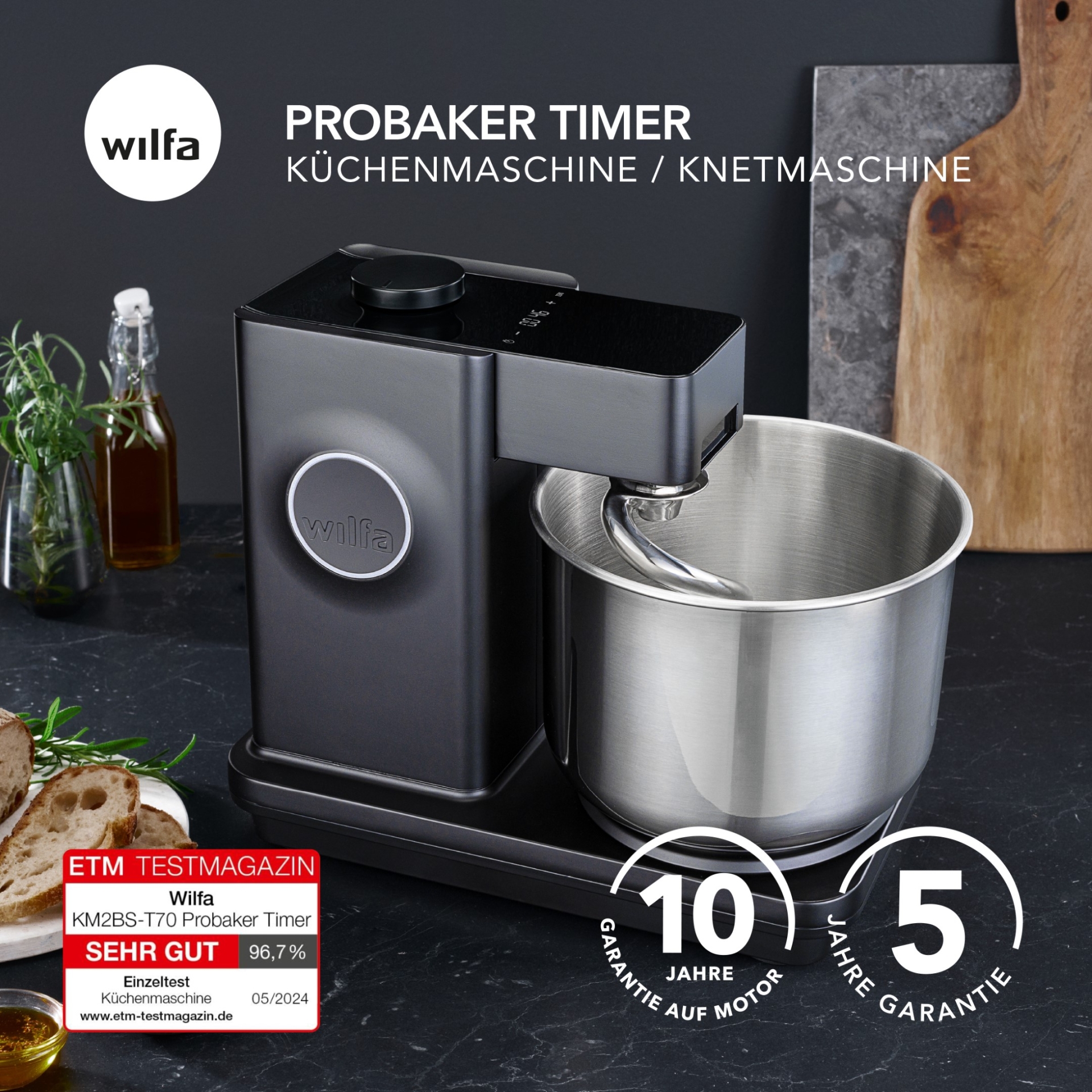 Wilfa-Probaker-Timer schwarz