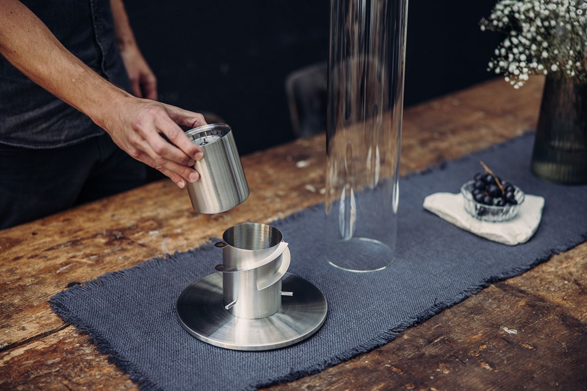 höfats - SPIN 1200 Bio-Burner mit Eco-Ring und Löschdeckel