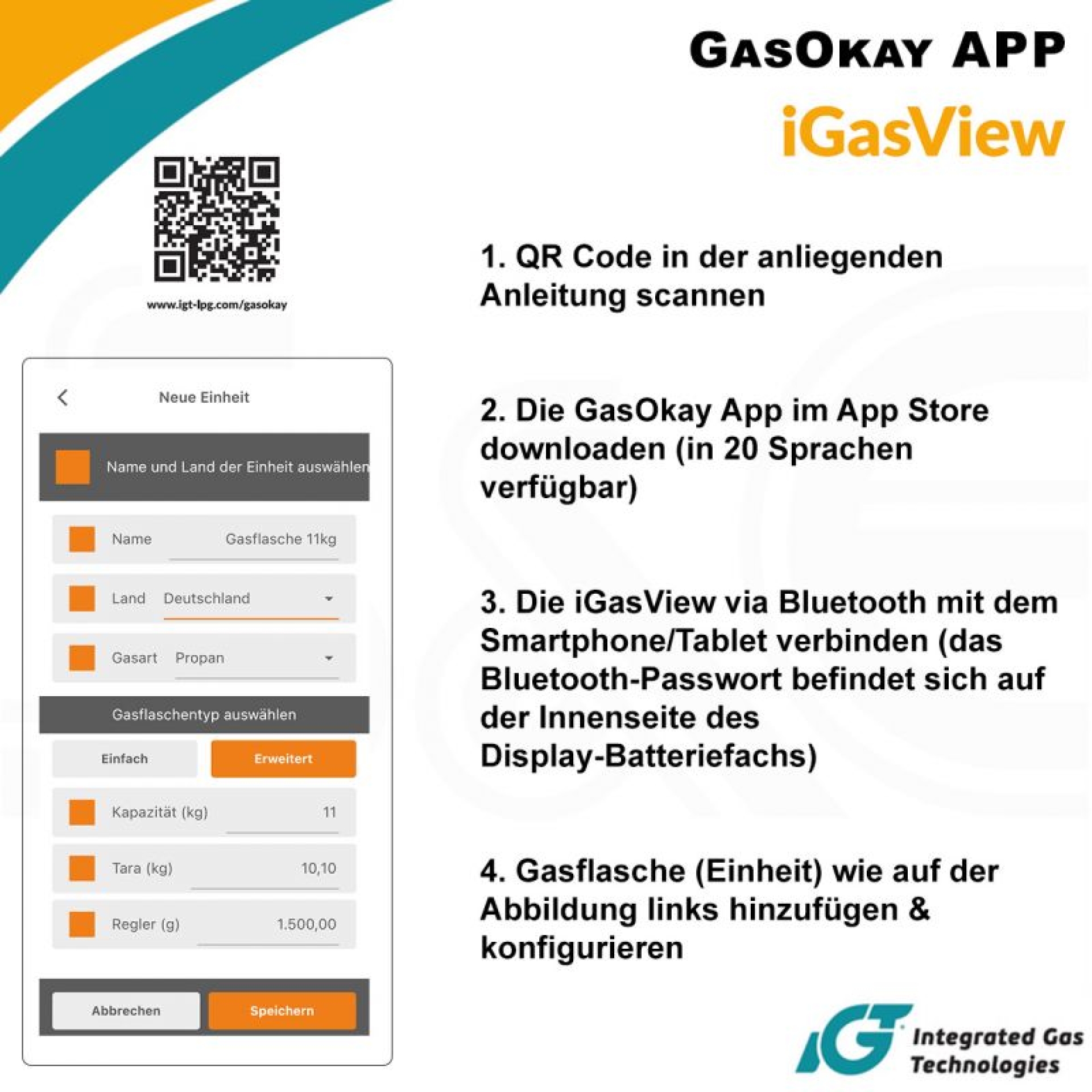 Gasfalschenwaage IGT iGasView